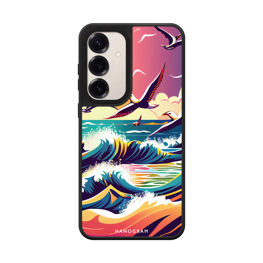Waves & seagulls 鏡面手機殼