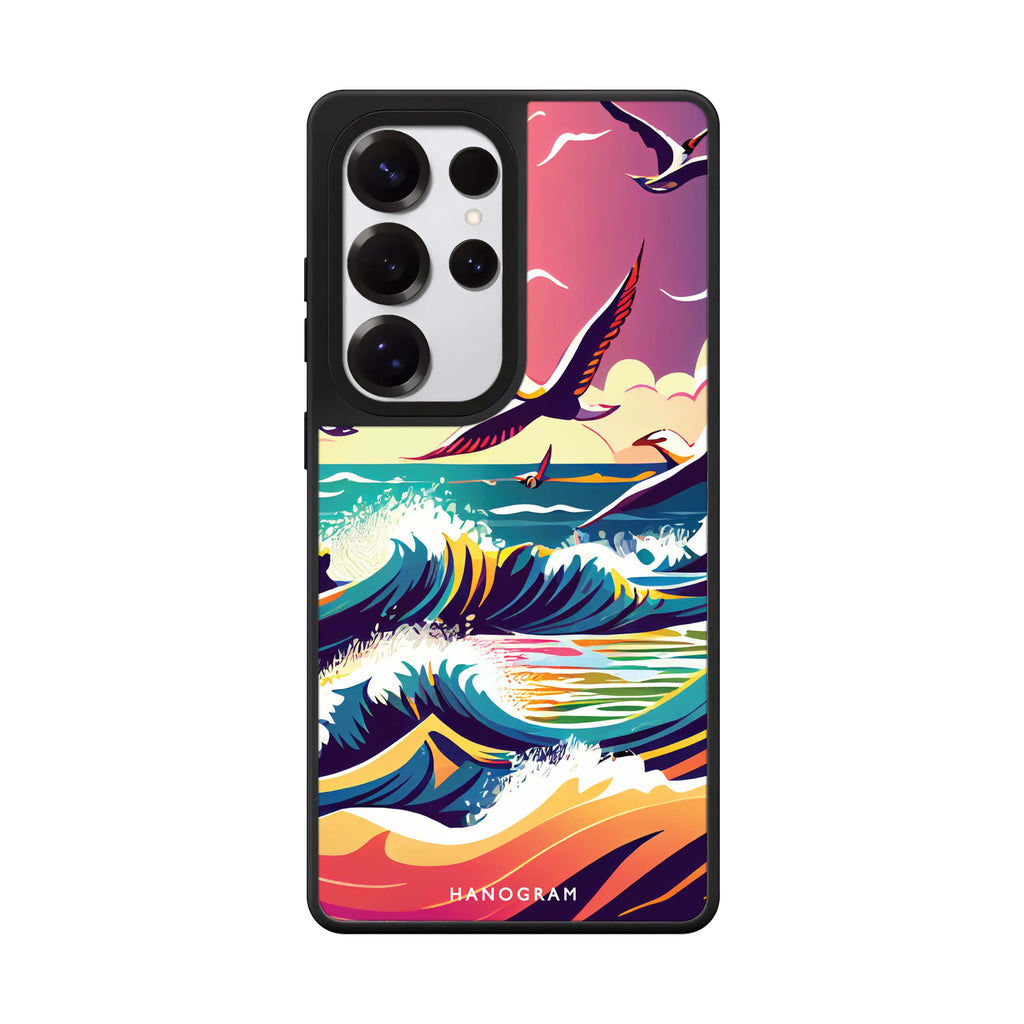 Waves & seagulls 鏡面手機殼