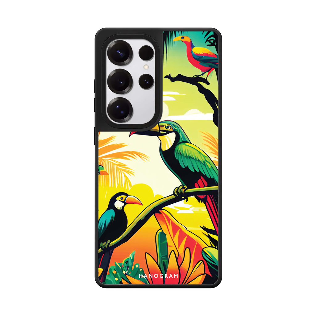 Tropical birds 鏡面手機殼