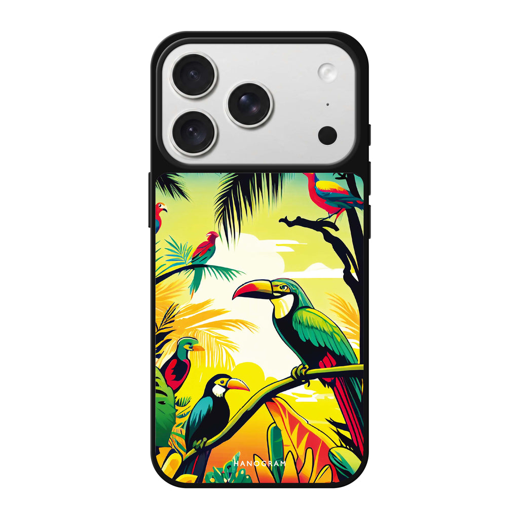 Tropical birds 鏡面手機殼