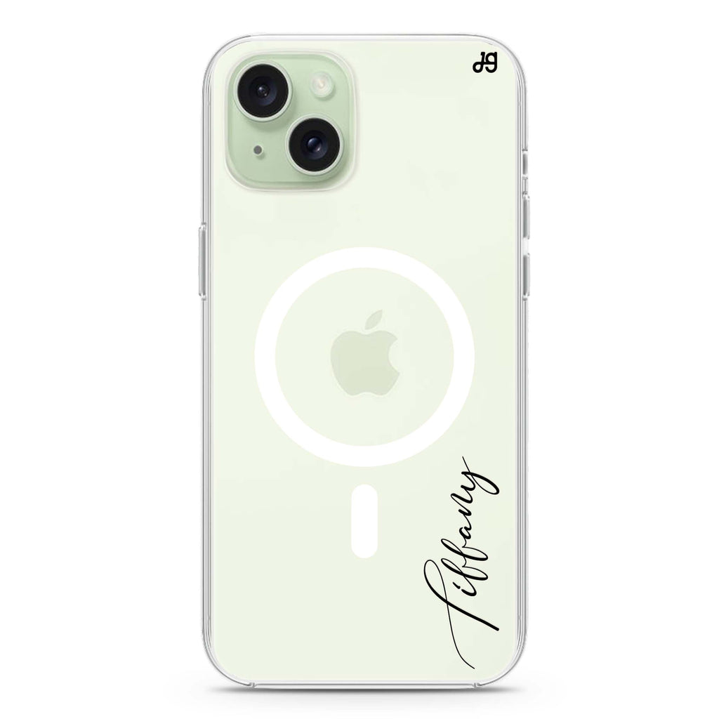 My Love Handwritten II iPhone 15 Plus Magsafe 兼容水晶透明保護殼