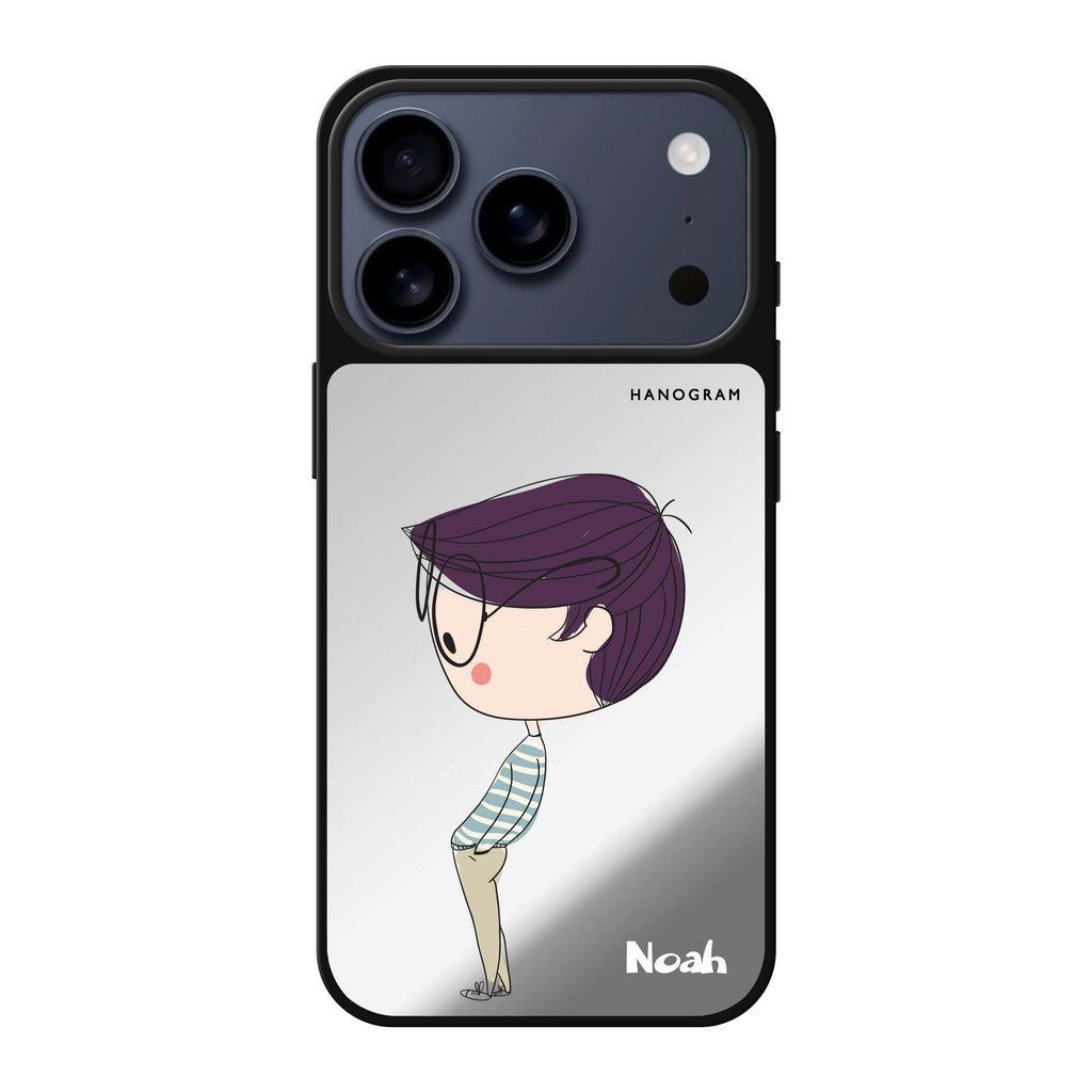 Boy kissing 情人節 iPhone 17 Pro Max 鏡面手機殼主圖