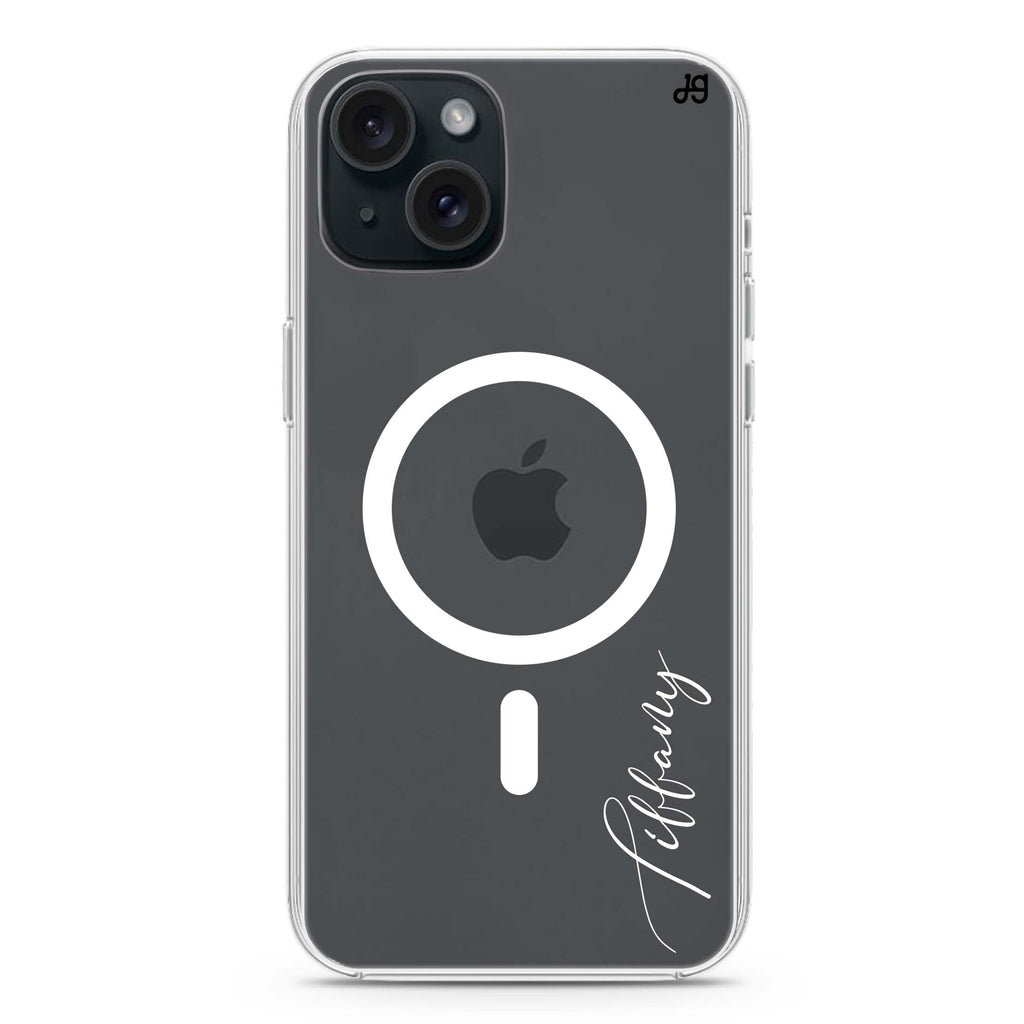 My Love Handwritten II iPhone 15 Magsafe 兼容水晶透明保護殼