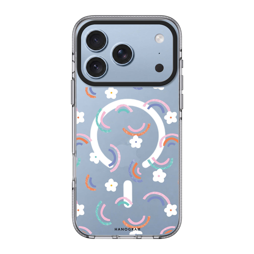 Rainbow Floral 水晶透明保護殼