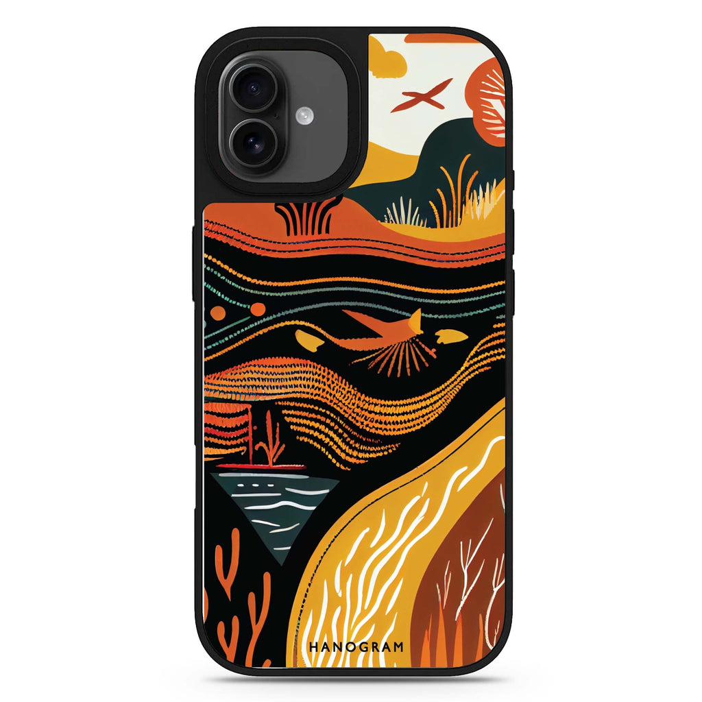 Abstract painting iPhone 17 抽象藝術鏡面手機殼 主圖設計