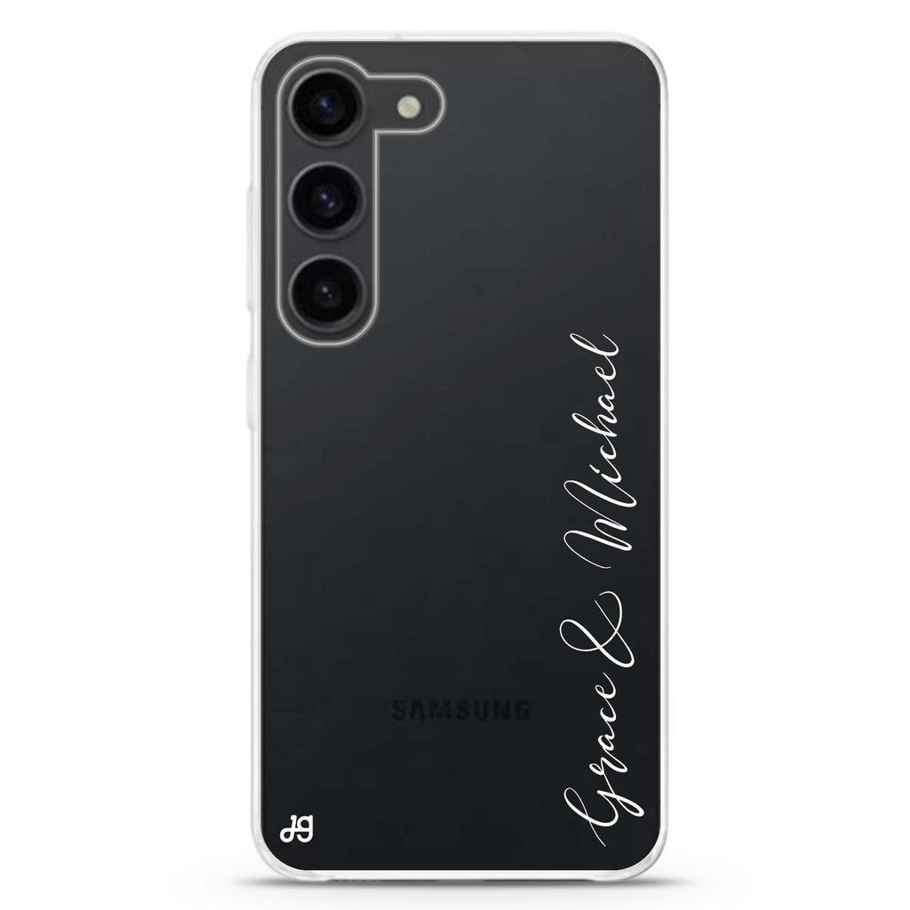 Handwritten You And Me Samsung Galaxy 水晶透明保護殼