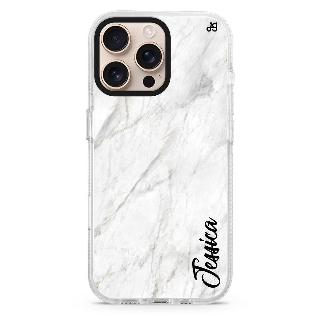 White Marble – Deep Love Magsafe 兼容水晶透明保護殼