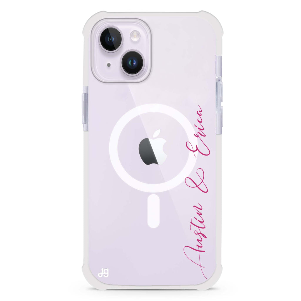 Handwritten You And Me iPhone 15 Plus Magsafe 兼容超強防摔保護殼