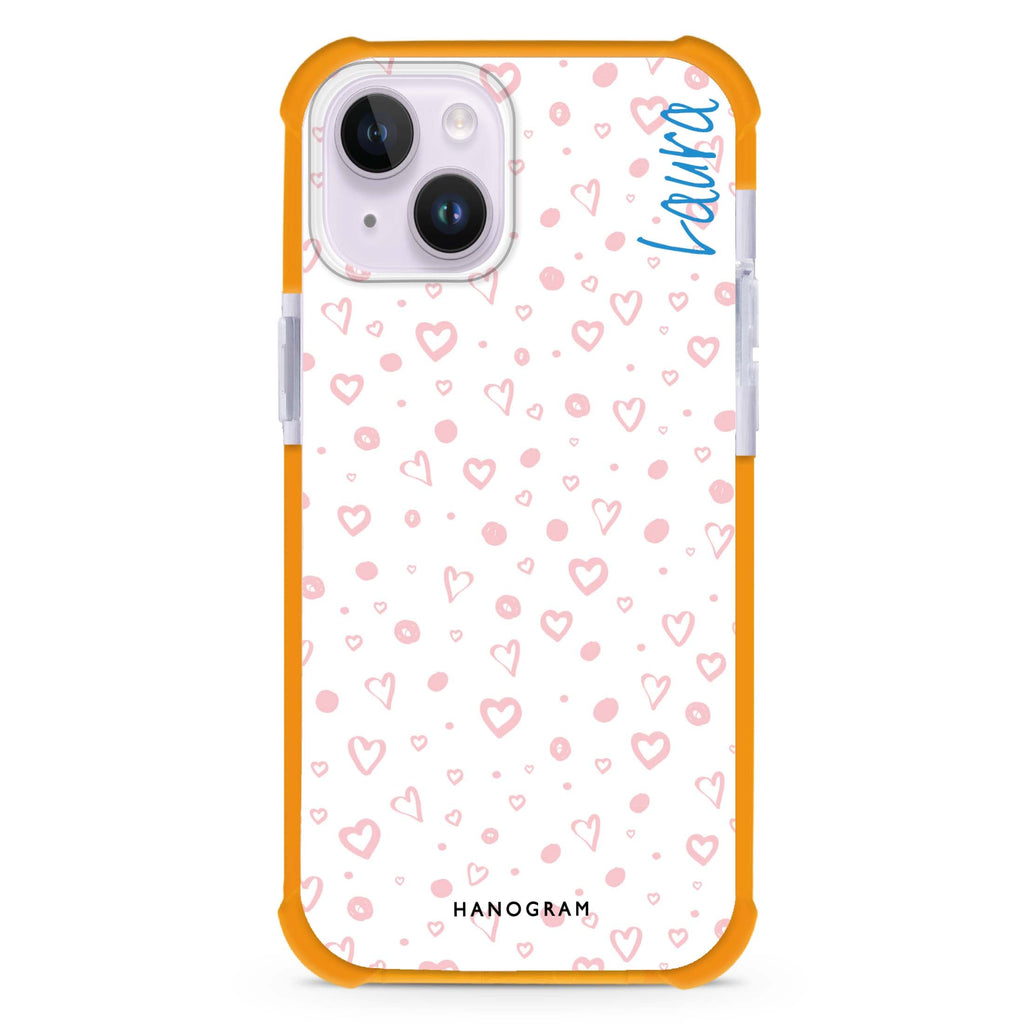 Pinky Hearts iPhone 15 Plus Magsafe 兼容超強防摔保護殼