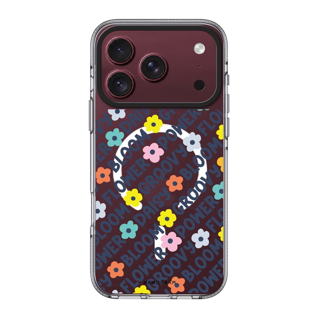 Groovy Flower 水晶透明保護殼