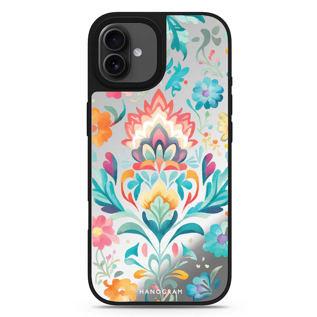 Watercolor Floral iPhone 17 水彩鏡面手機殼 主圖設計