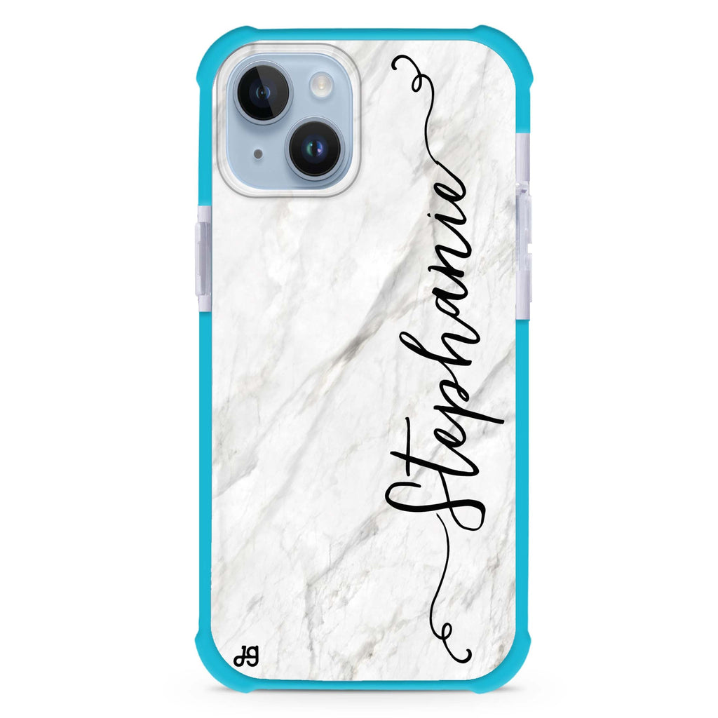 Vertical Cursive & Marble Sleek 超強防摔保護殼