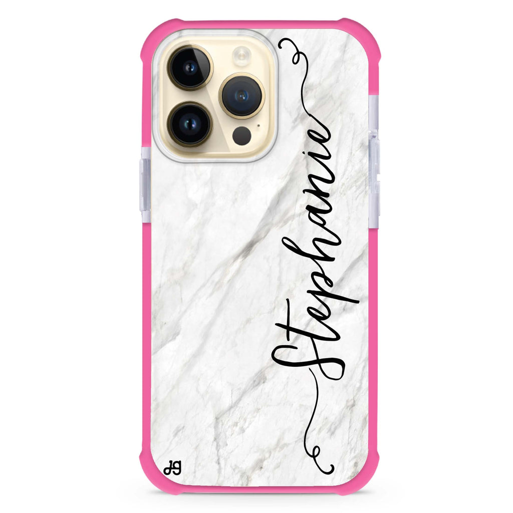 Vertical Cursive & Marble Sleek 超強防摔保護殼