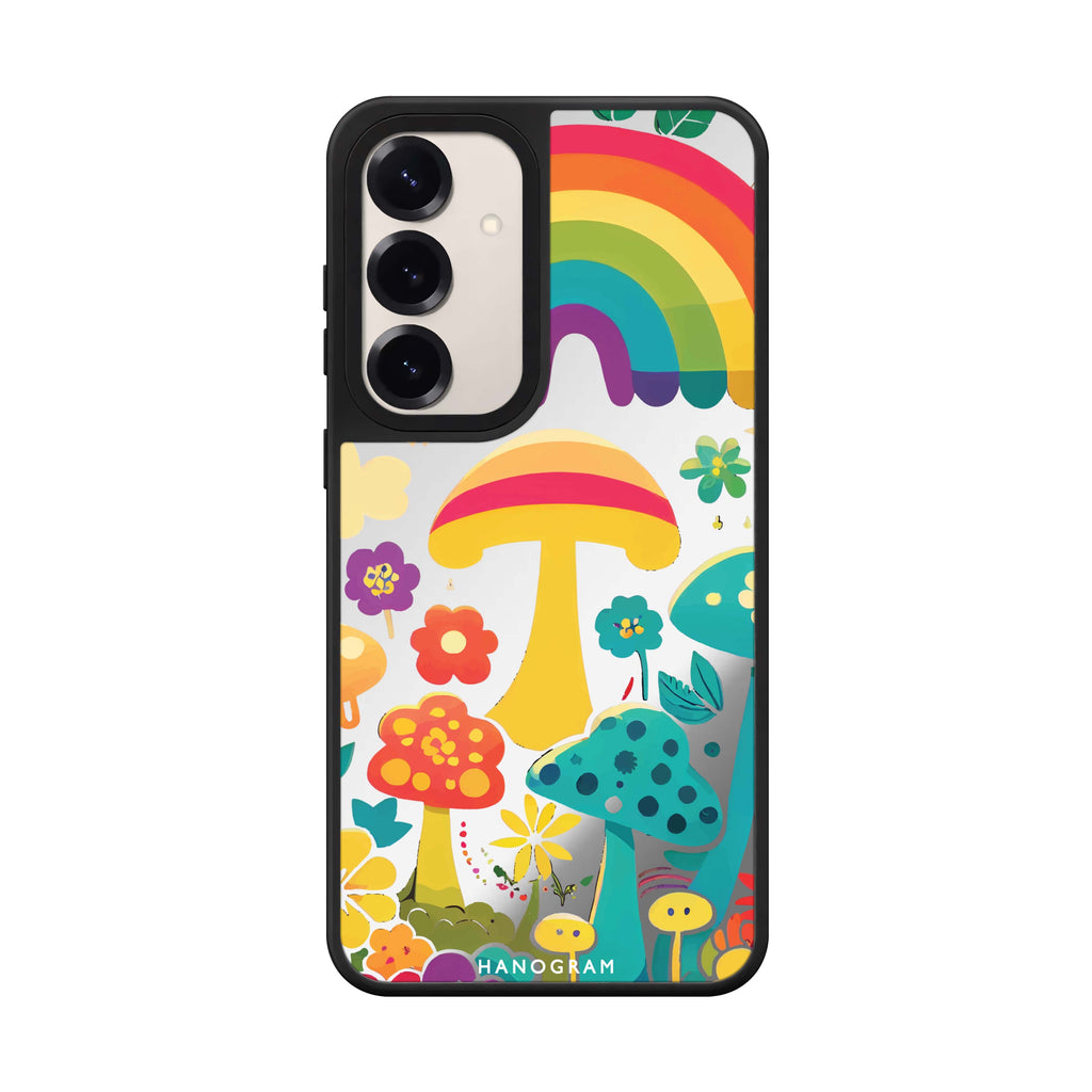 Rainbow Mushroom Garden 鏡面手機殼