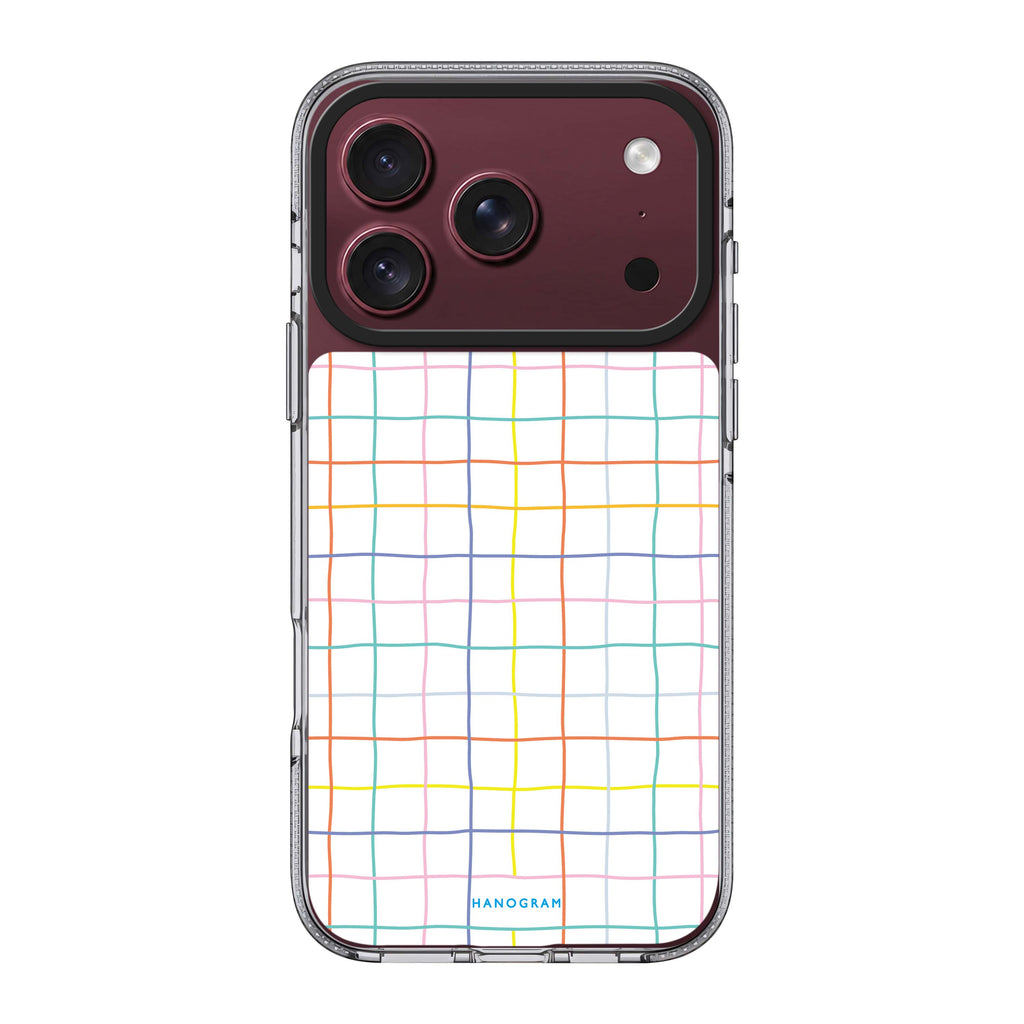 Colourful Checked Pattern 水晶透明保護殼