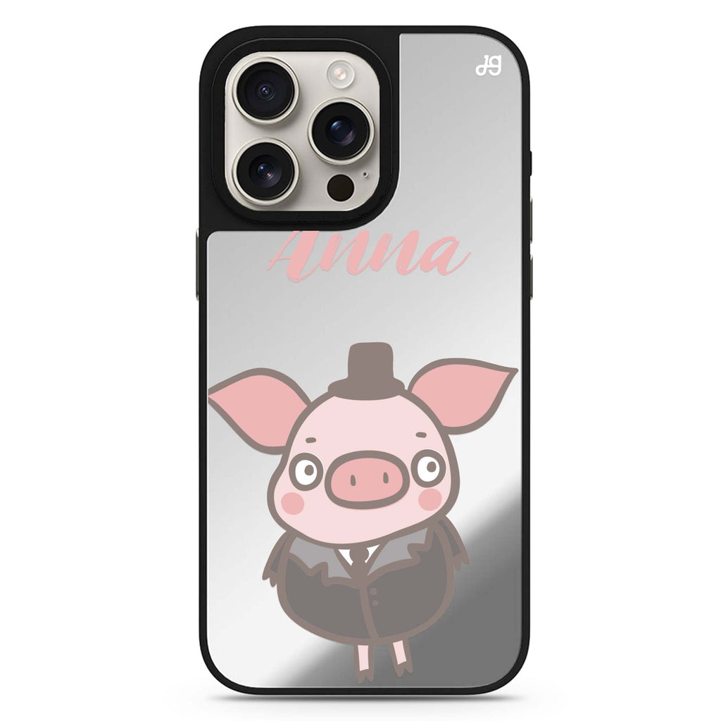 Funny Piggy 鏡面手機殼