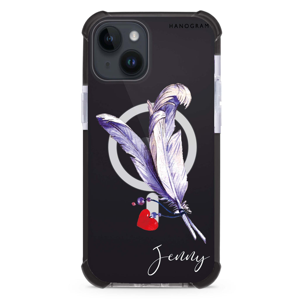 Feather Love iPhone 15 Plus Magsafe 兼容超強防摔保護殼