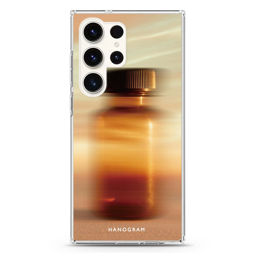 Golden Blur Samsung Galaxy Ultra 透明保護殼，適用 S26/S25/S24/S23 Ultra，圖1