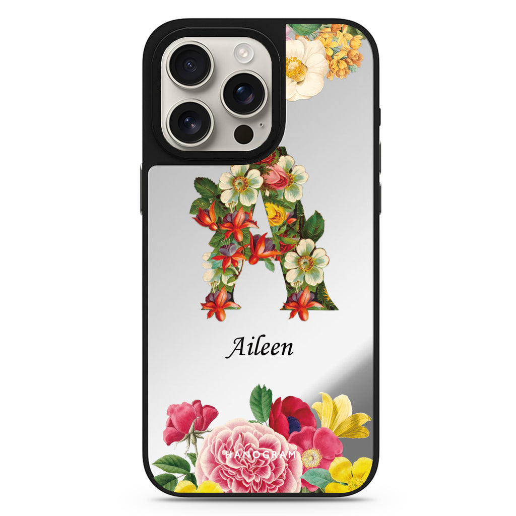 Bouqet Flower Monogram 鏡面手機殼