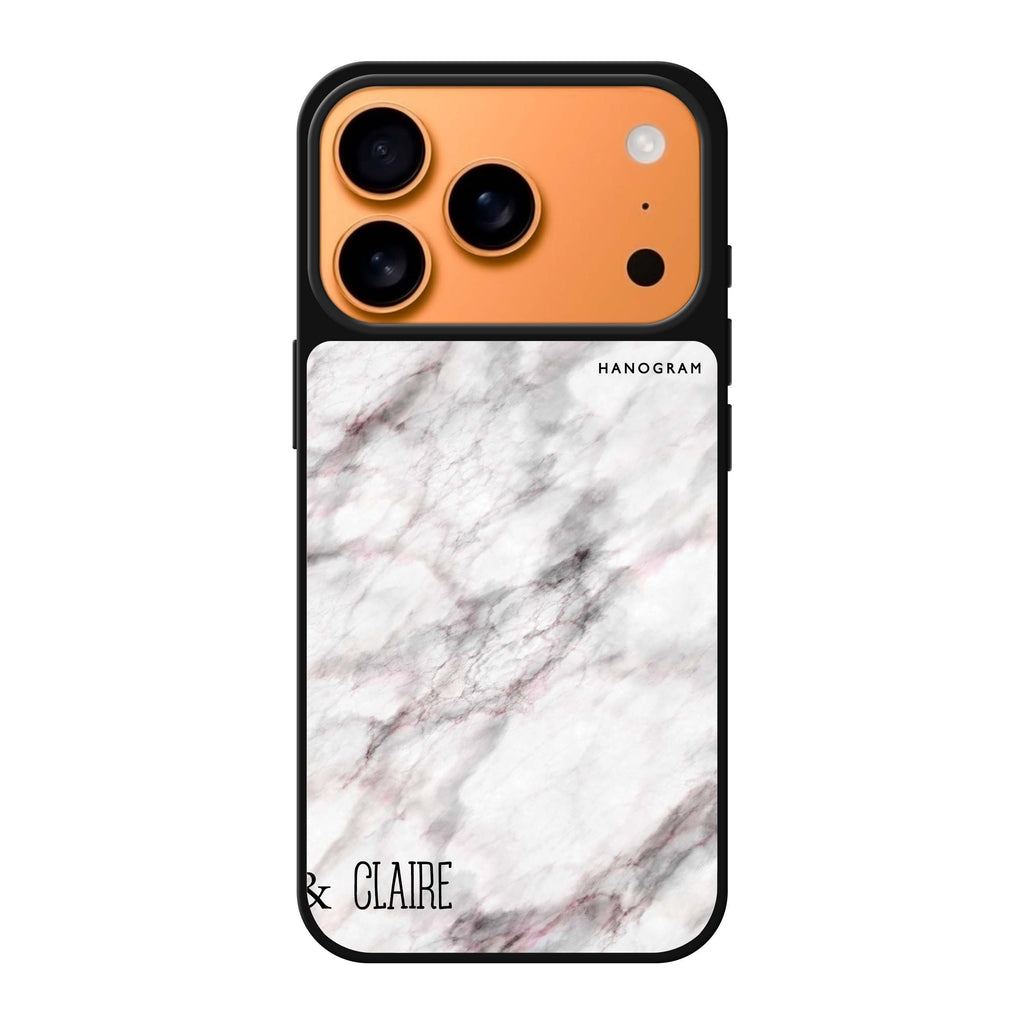 White Marble 款式3 大理石 iPhone 17 Pro Max 鏡面手機殼主圖
