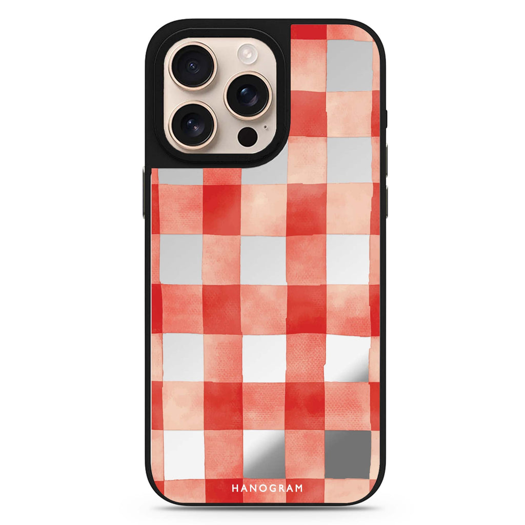 Cherry Checks 鏡面手機殼