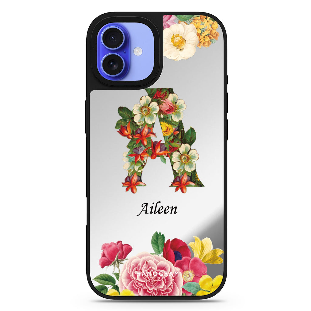 Bouqet Flower Monogram 鏡面手機殼
