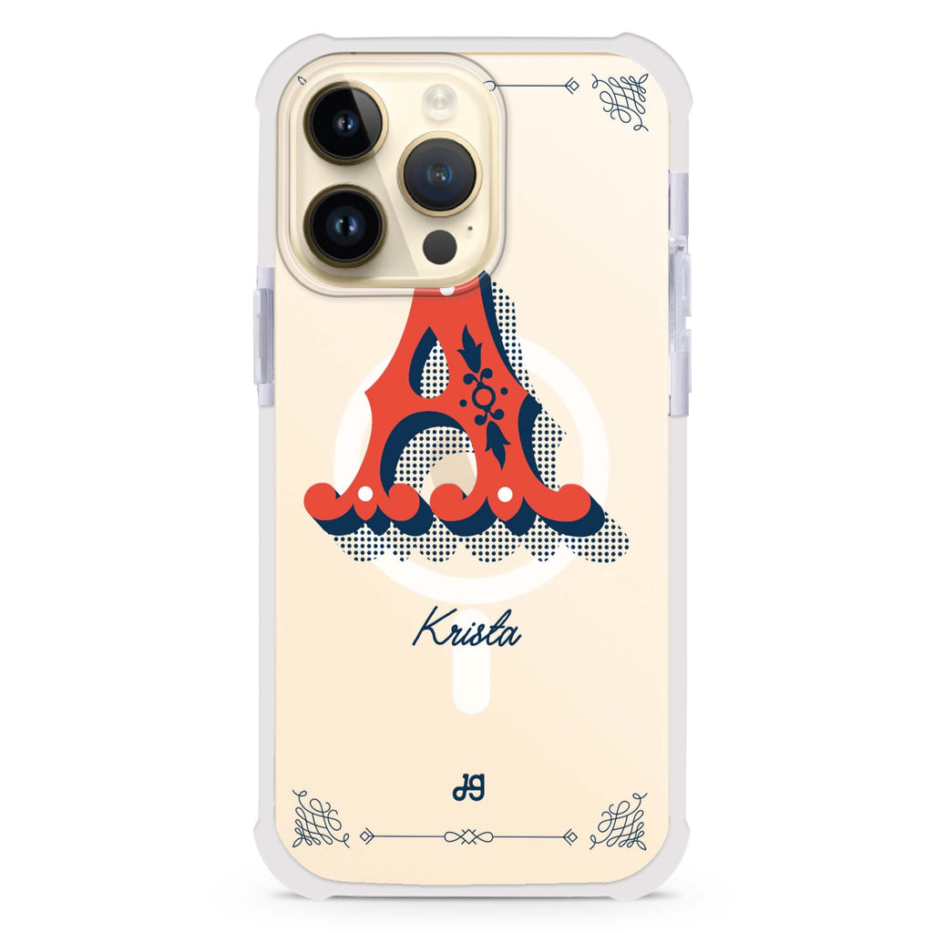 Vintage Ornamental Monogram iPhone Magsafe 兼容超強防摔保護殼