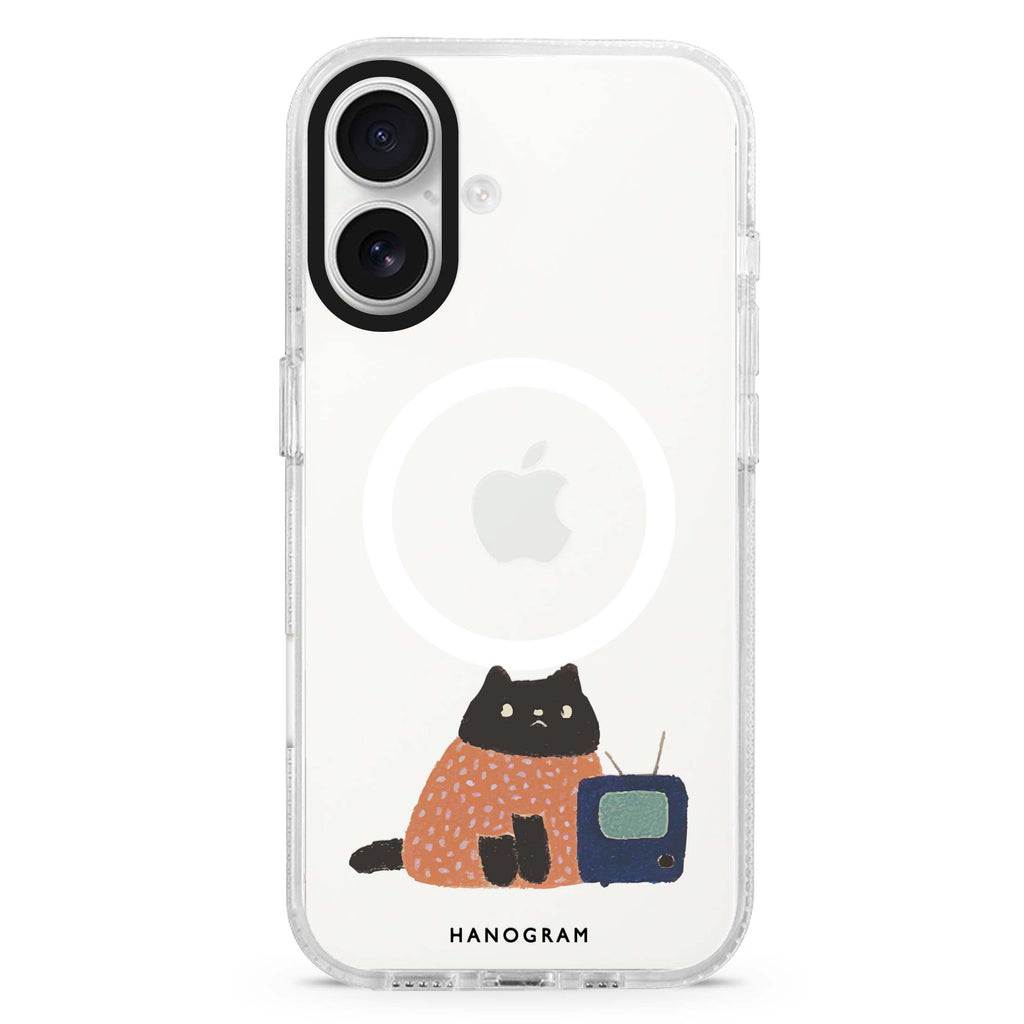 Whiskerflix Night Magsafe 兼容水晶透明保護殼
