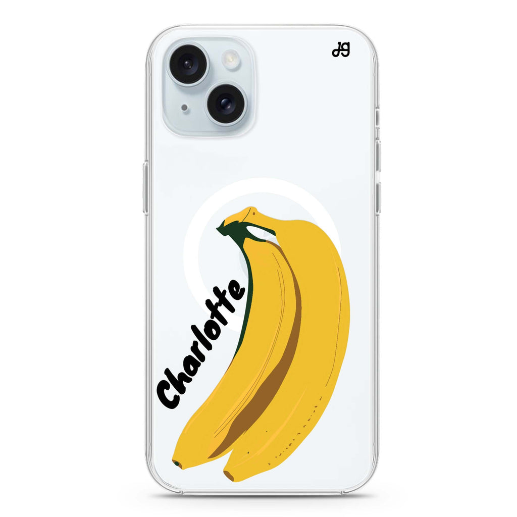 Banana Breeze iPhone 15 Magsafe 兼容水晶透明保護殼