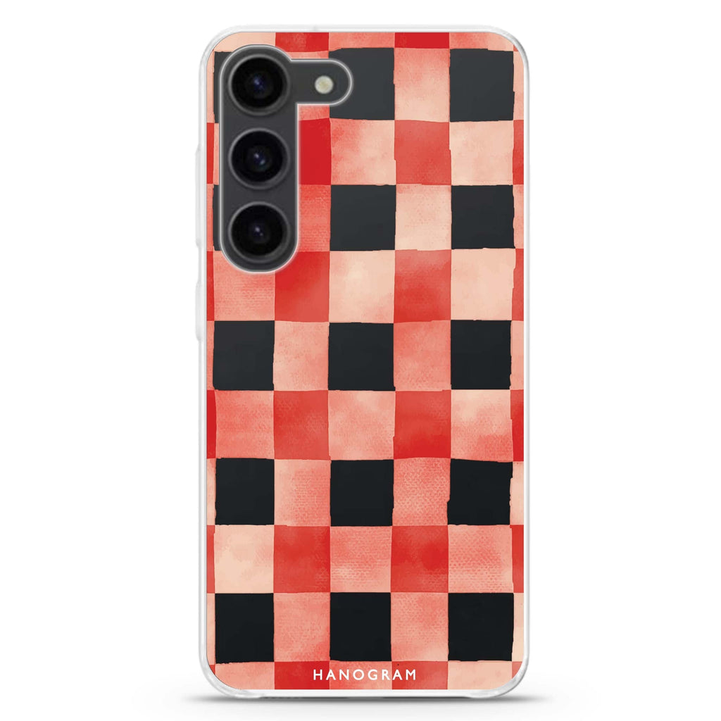 Cherry Checks Samsung Galaxy 水晶透明保護殼