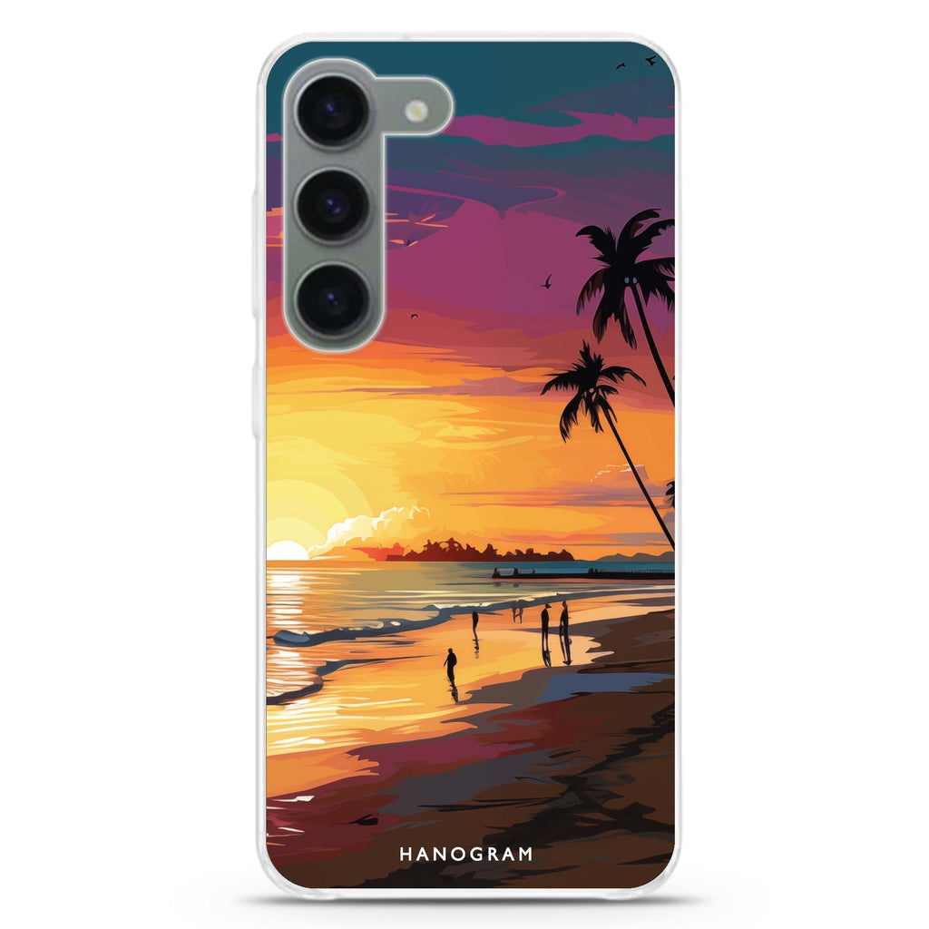 Sunset Glow Samsung Galaxy 水晶透明保護殼