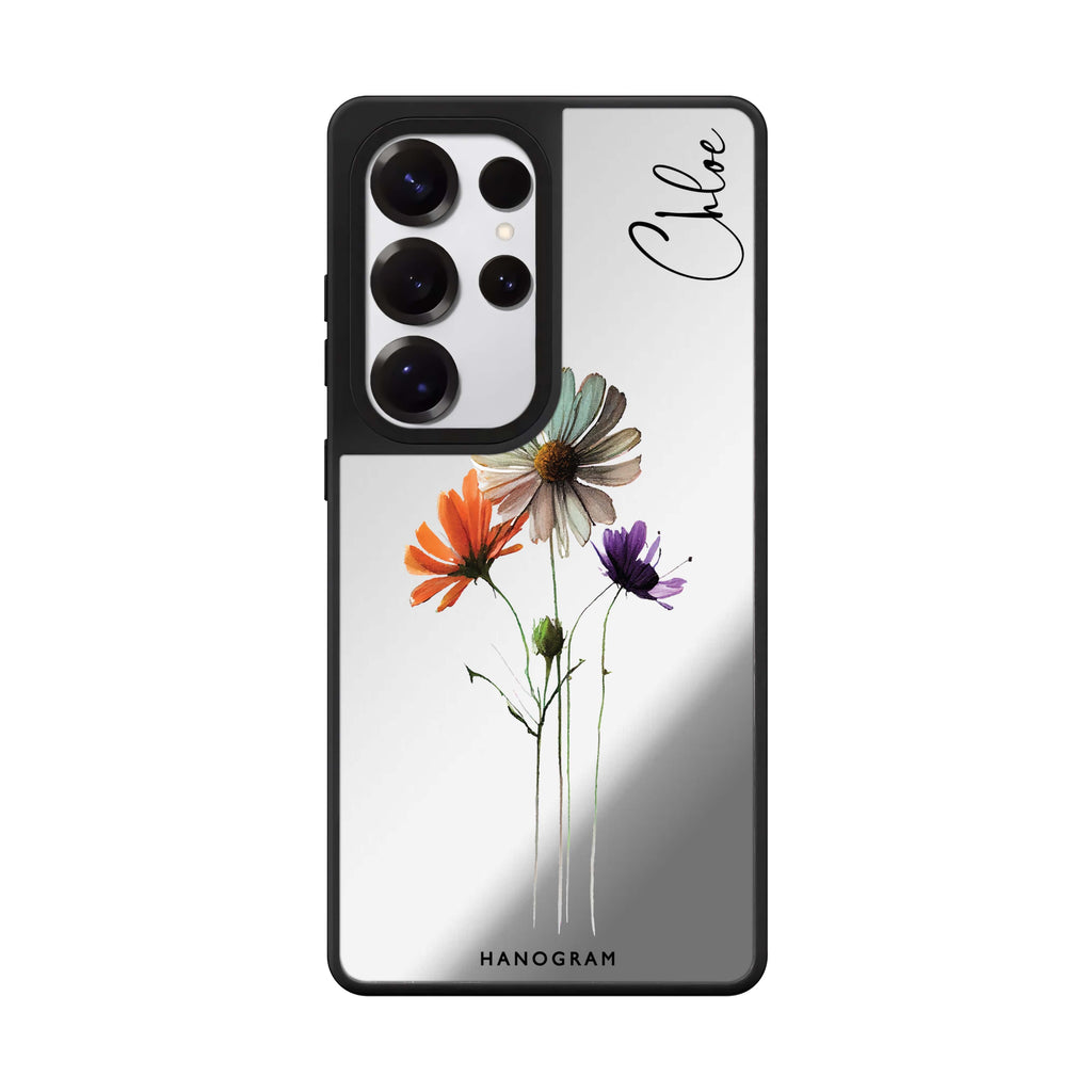 A watercolour floral 鏡面手機殼