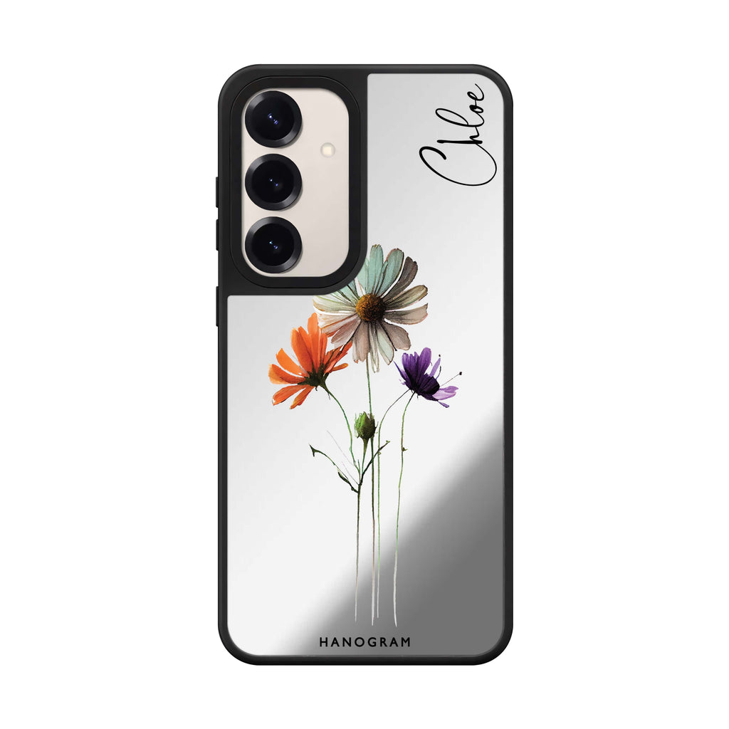 A watercolour floral 鏡面手機殼