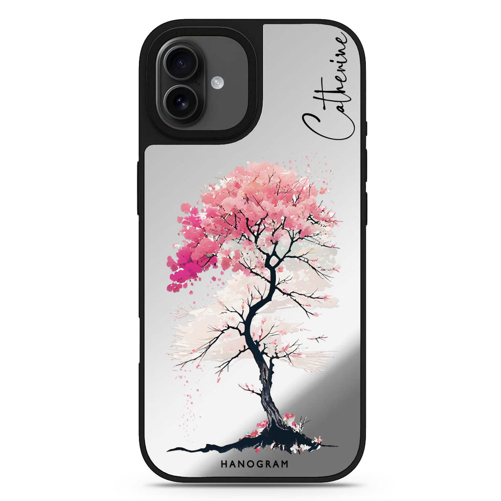 A Cherry tree iPhone 17 花卉鏡面手機殼 主圖設計