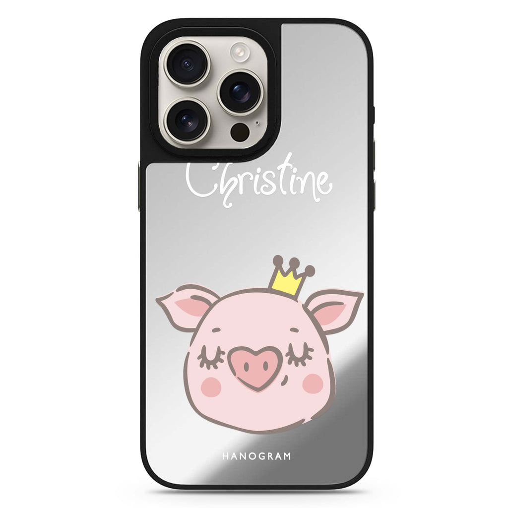 Piggy Queen 鏡面手機殼