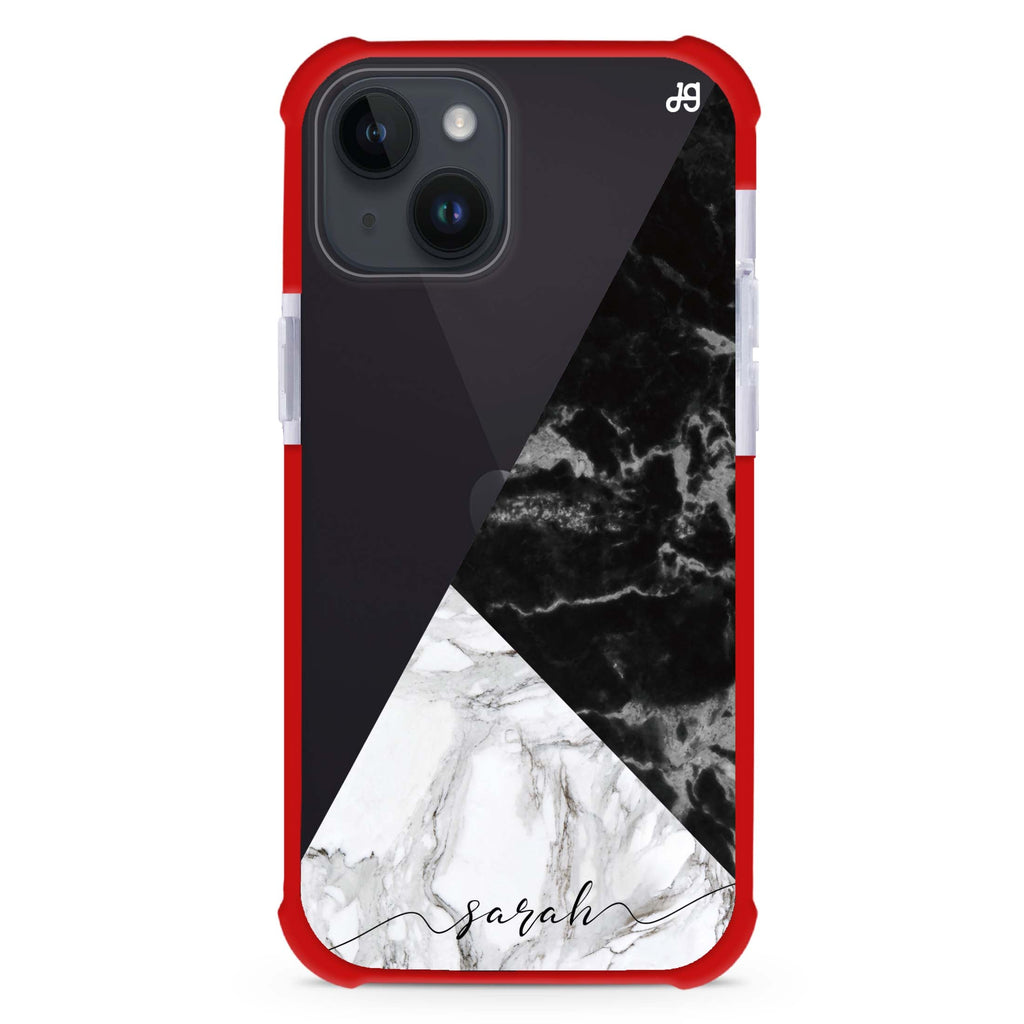 Black And White Marble 超強防摔保護殼