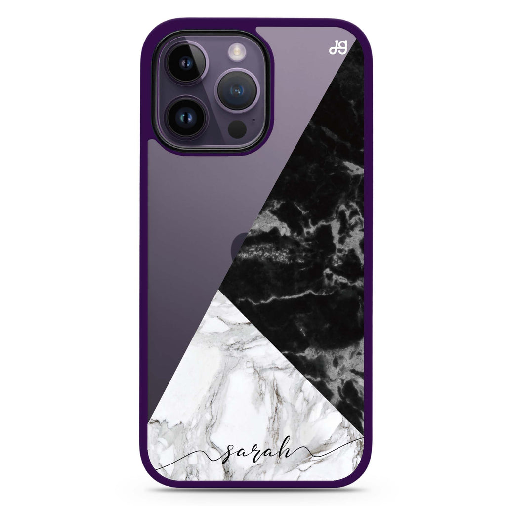 Black And White Marble 防衝擊保護殼