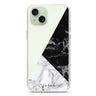 Black And White Marble iPhone 15 水晶透明保護殼