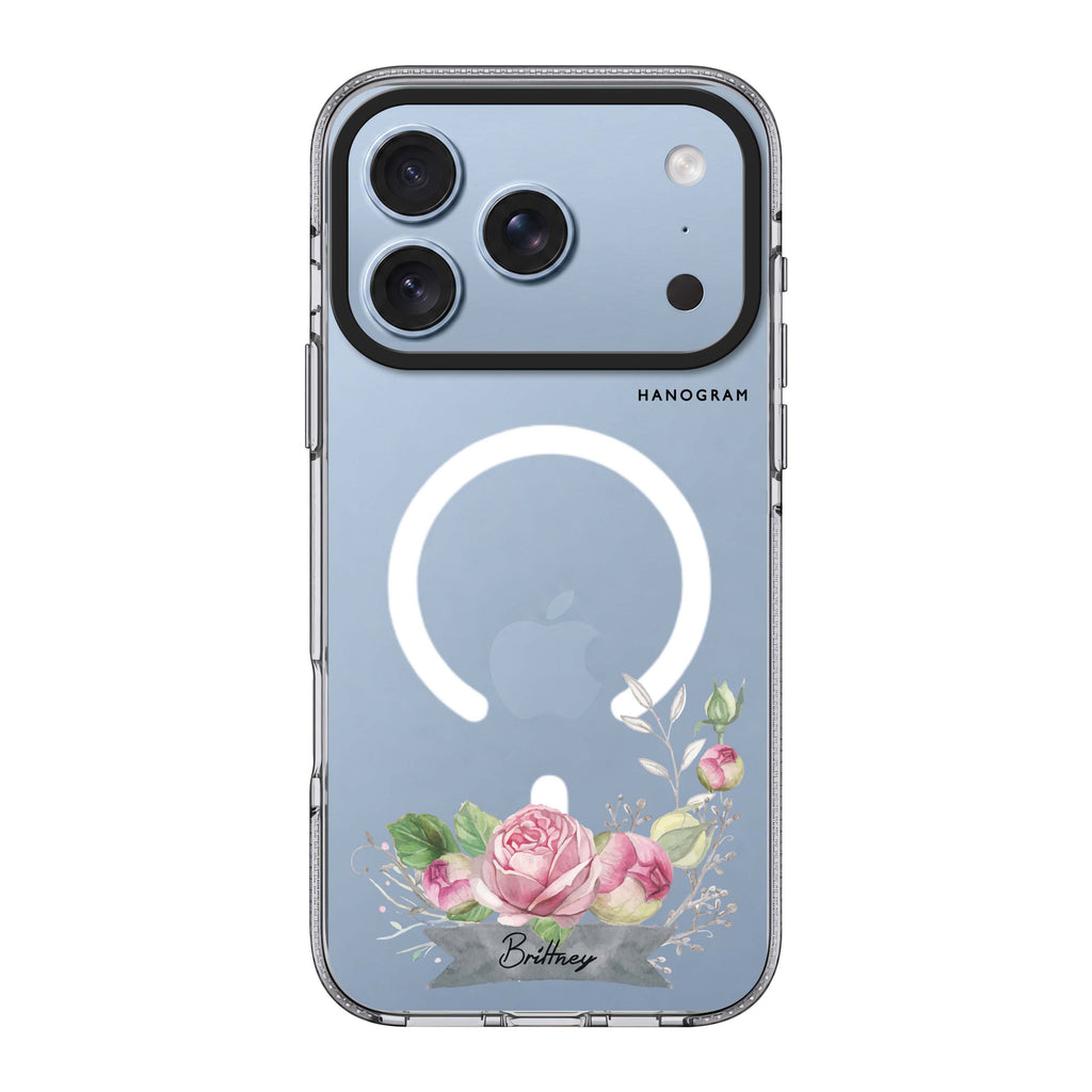 Ribbon & Floral 水晶透明保護殼