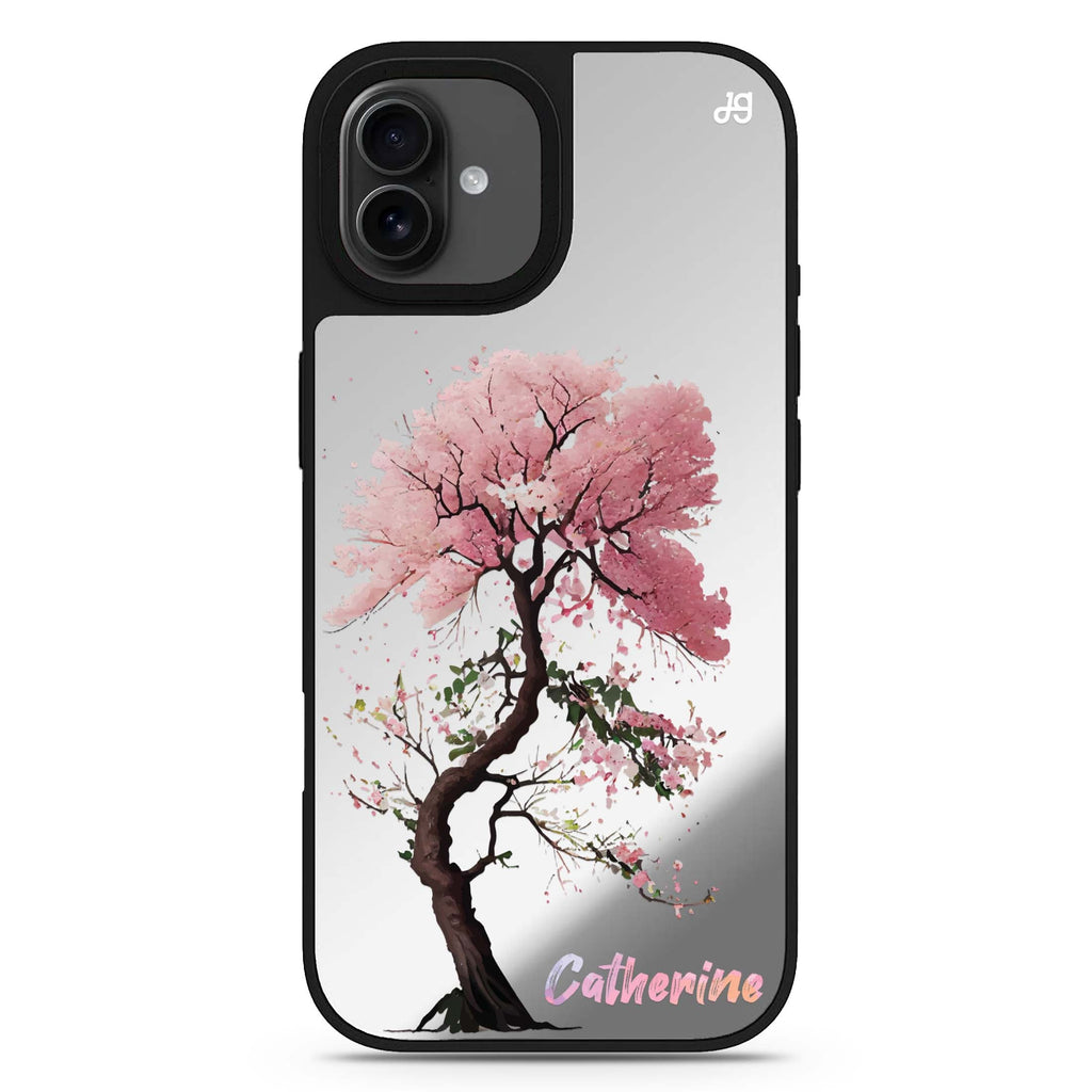 Cherry tree iPhone 17 花卉鏡面手機殼 主圖設計