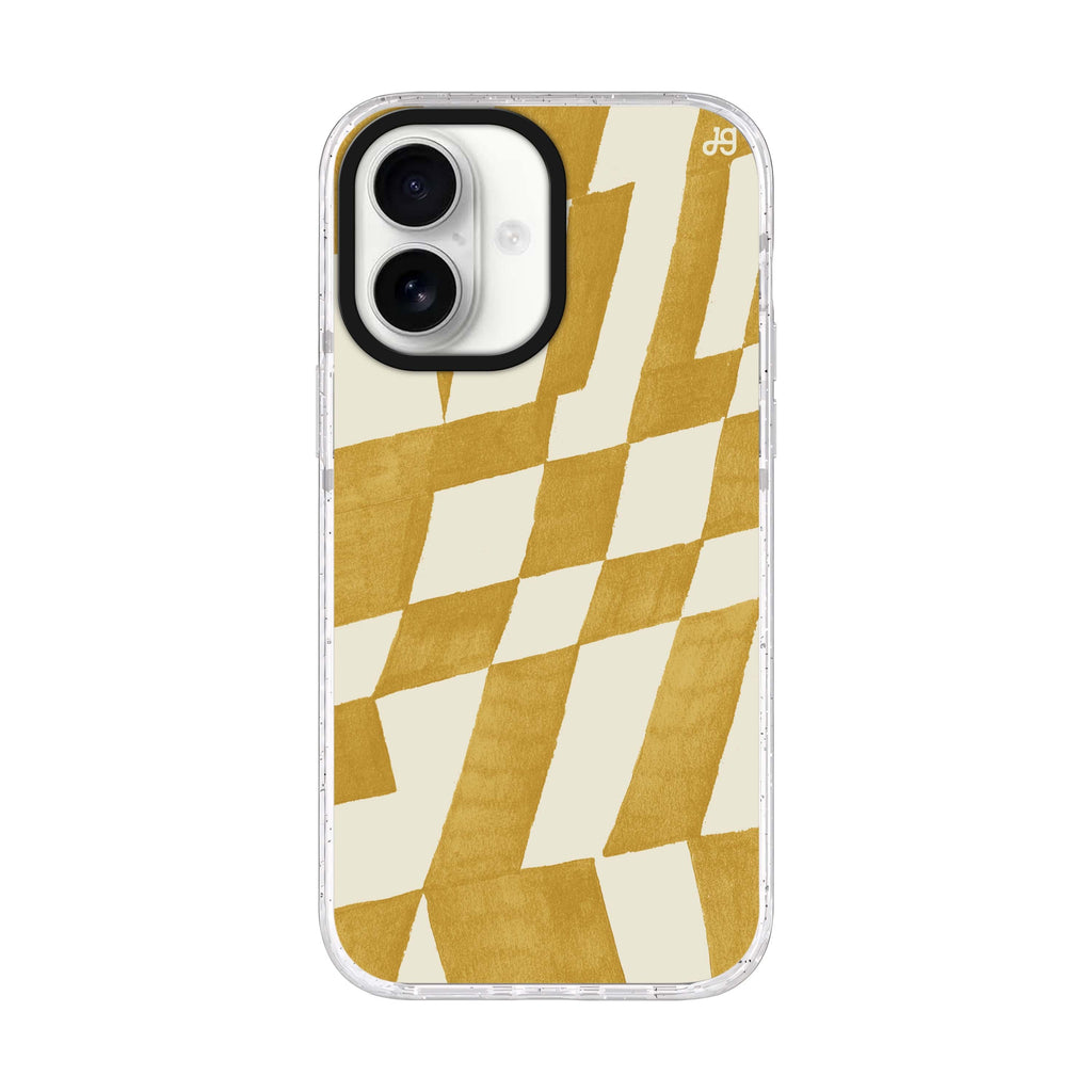 Abstract Paint Pattern iPhone 17 水晶透明保護殼正面展示
