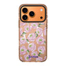 Watercolor pink floral iPhone 17 Pro Max MagSafe 水晶透明保護殼 花卉圖案設計 可自訂名字 圖1