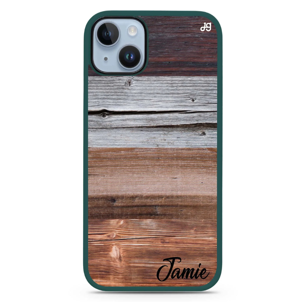 Wood Grain Varigegated iPhone 15 Plus 防衝擊保護殼
