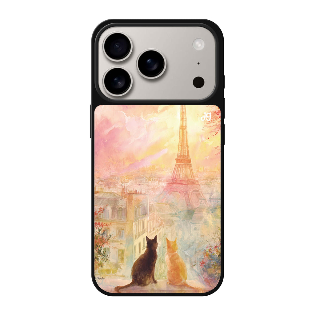 Paris Dream Cats 貓咪 iPhone 17 Pro Max 鏡面手機殼主圖