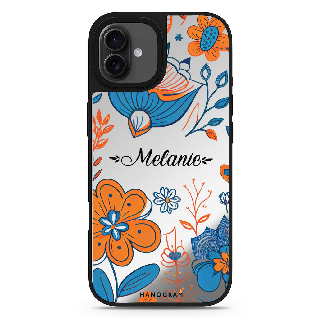Floral Pattern 款式4 iPhone 17 花卉鏡面手機殼 主圖設計