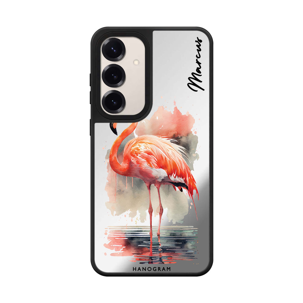 Flamingo in water 鏡面手機殼