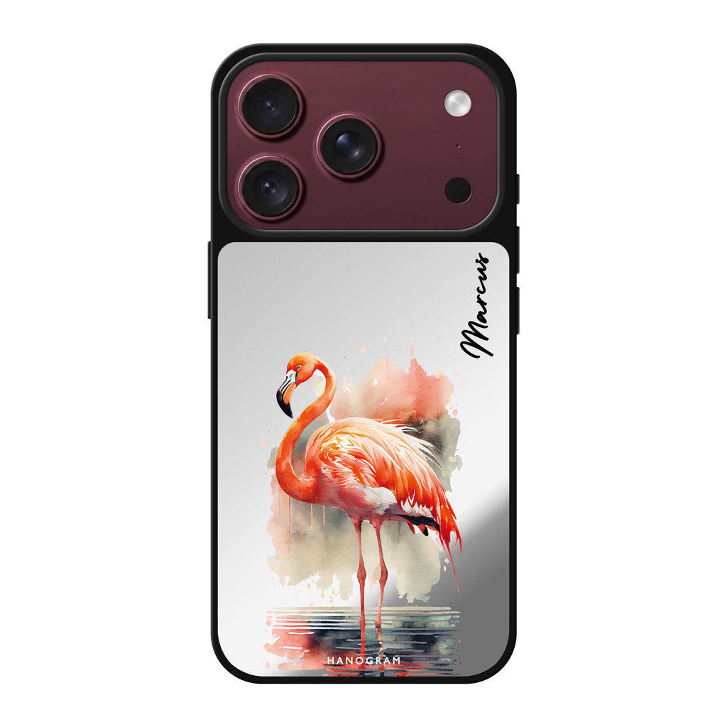 Flamingo in water 鏡面手機殼