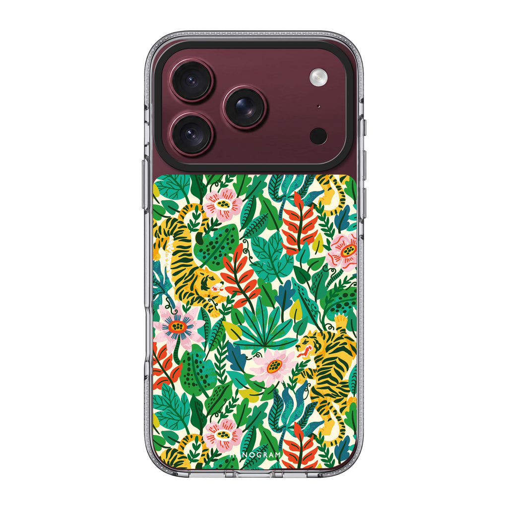Tiger & Floral 水晶透明保護殼