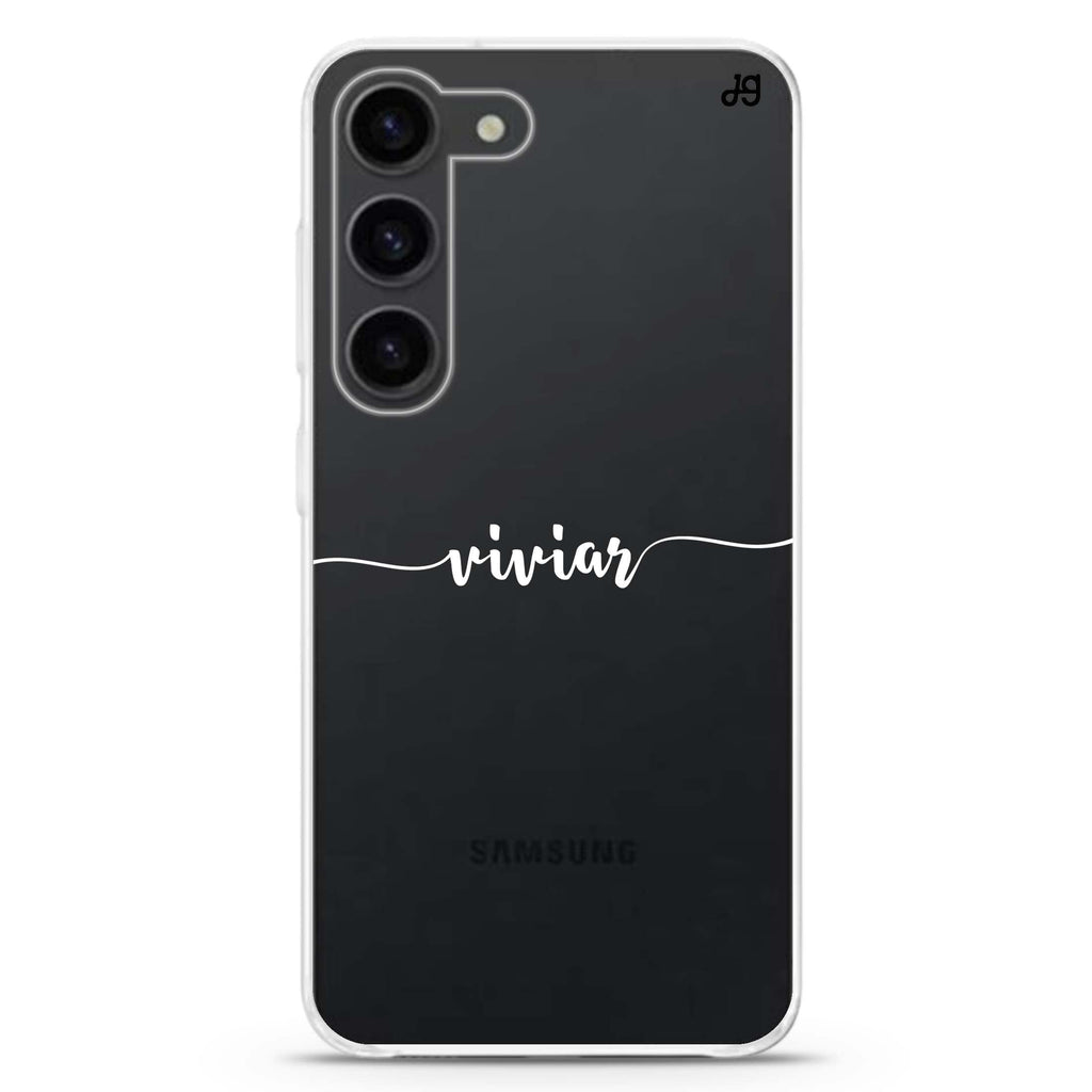 Script Handwritten Samsung Galaxy 水晶透明保護殼