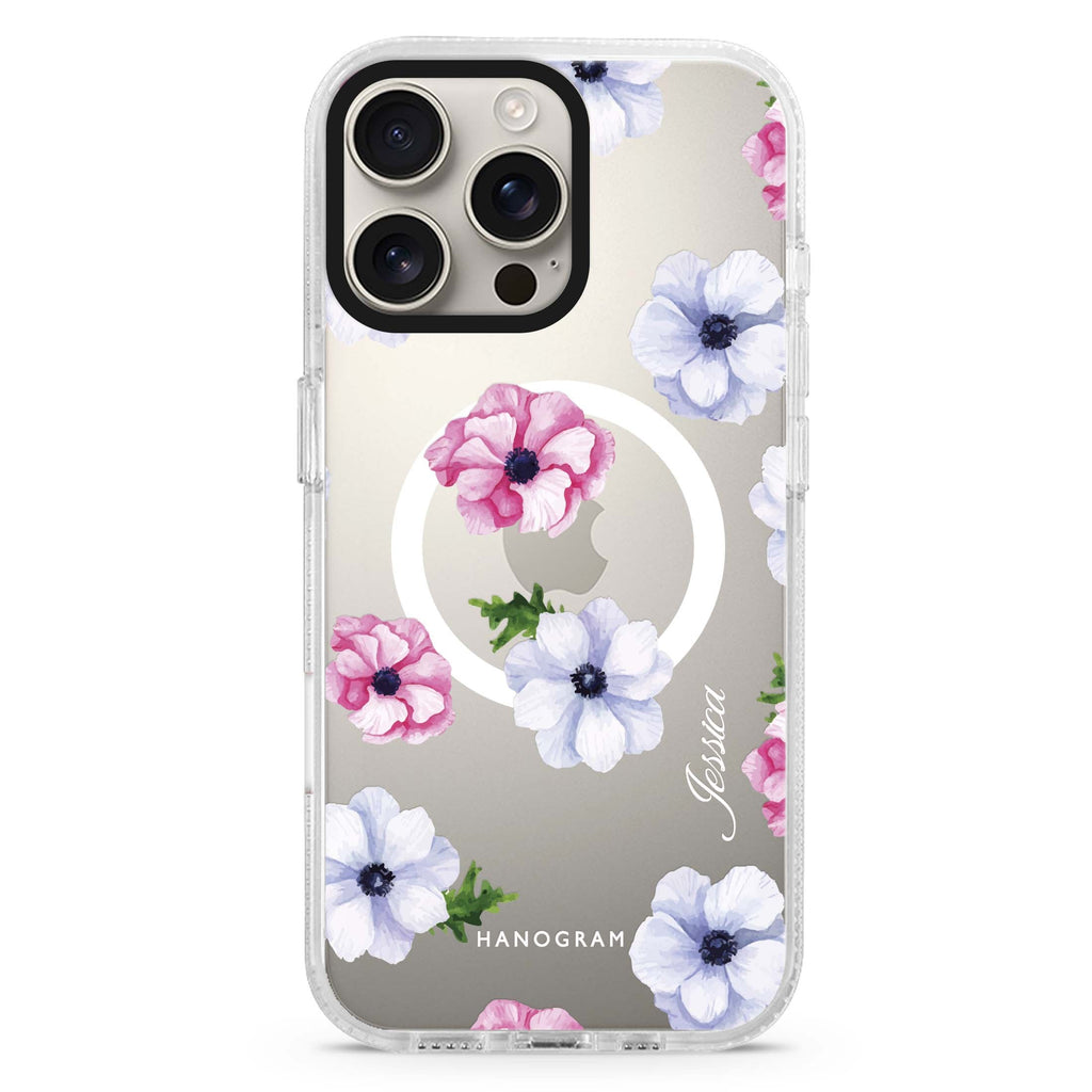 Ideal floral Magsafe 兼容水晶透明保護殼